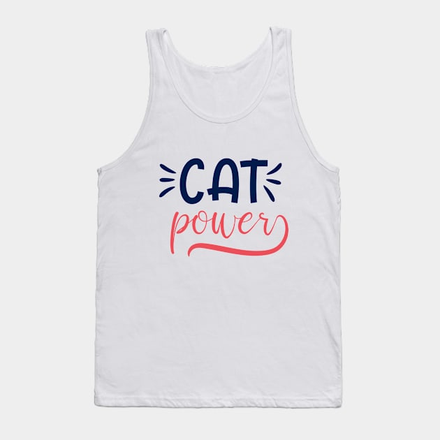 Cat Lover Tank Top by elfia